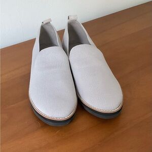 Eileen Fisher Mesh and Leather Slip On Loafers